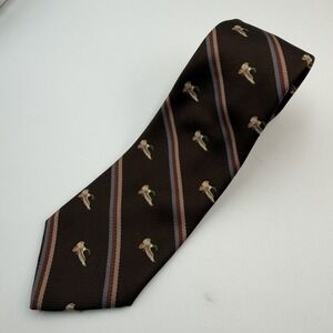 Briar Mallard Brown Silk Blend Tie
